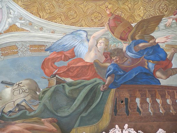 Fresko über der Orgel im Dom von Innsbruck